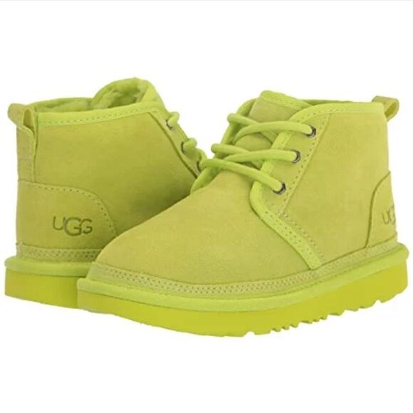 UGG NEUMEL Lime Green Woman’s Boots Size 5 - Picture 3 of 7